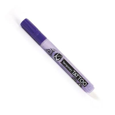 Temporary Tattoo Marker - Pearlescent Purple - Easy Application - Long-Lasting Hold