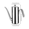 Easy to Refill Stainless Steel Oil Dispenser Ergonomic Cylindrical