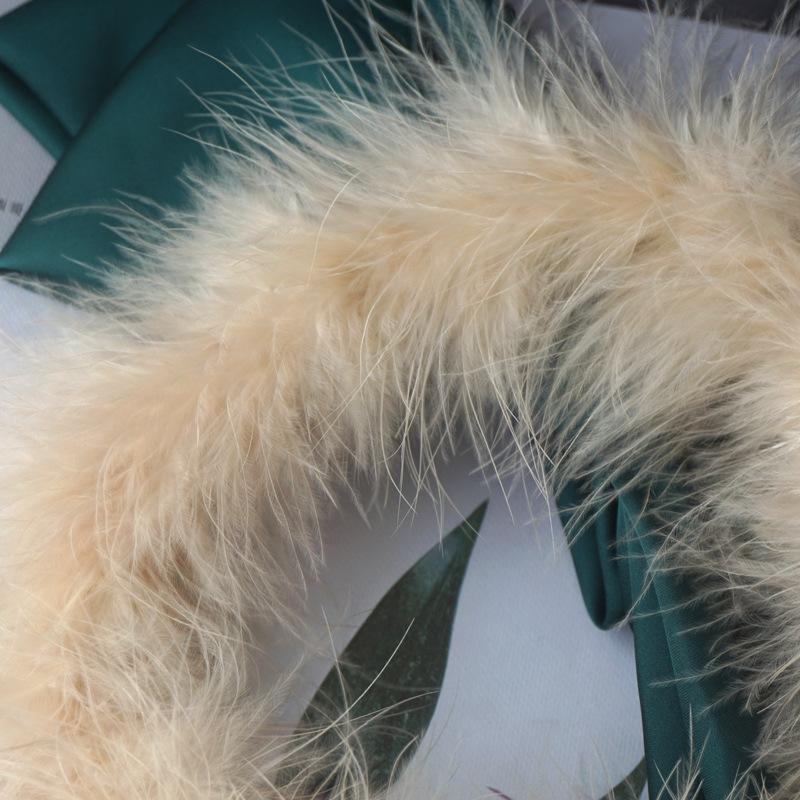 Full Fluff Strips, Turkey Hair, Plush Feather Strips, Headdress, Ornament, Decorative Feather Material, Clothing Accessories