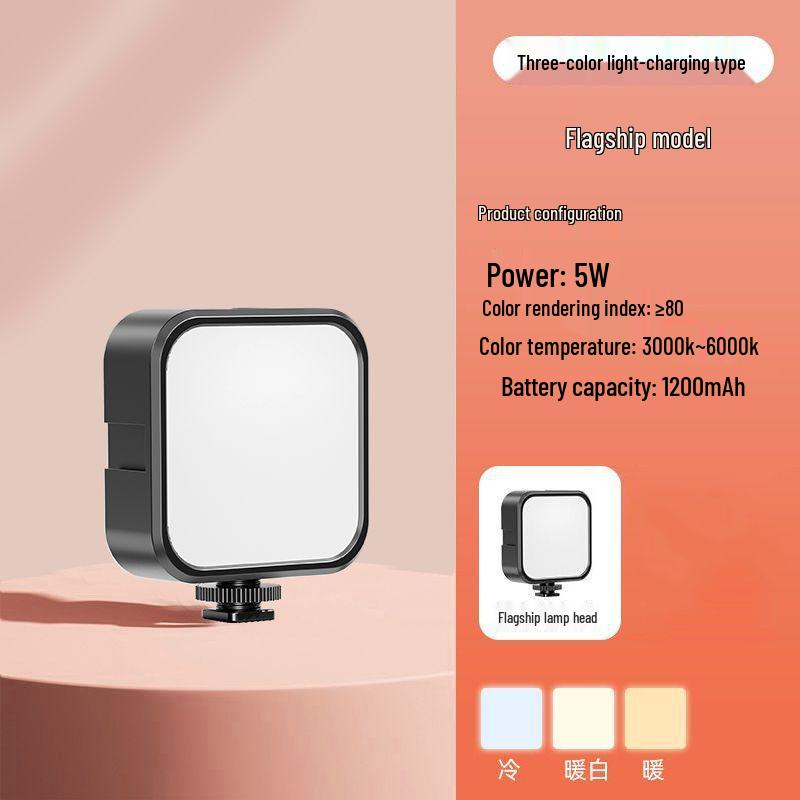 Mini LED Fill Light for Photography & Vlog - Portable DSLR Camera Colored Atmosphere Light