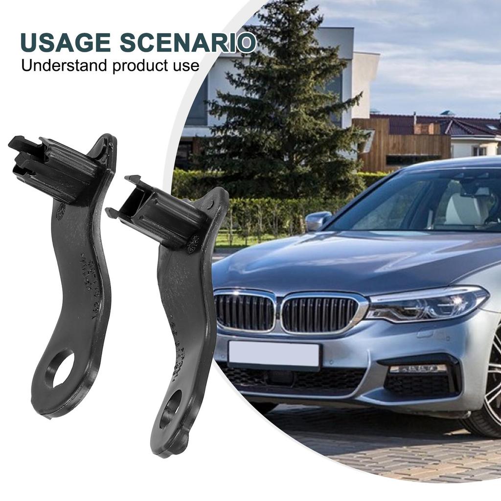 1 Paar Scheinwerfer-Clips 2003-2010 Schwarz Halterungen Reparatur Für BMW 5er E60 E61