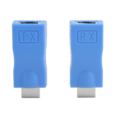 Signaladapter HD-Multimedia-Schnittstelle Stecker auf RJ45 Buchse Signalverlängerer Sender Empfänger