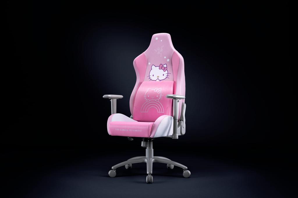 Hello Kitty Lumbar Cushion Razer Lumbar Cushion Hello Kitty and Friends Edition for Gaming Chairs. Lumbar support with a curved shape molded to fit