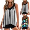 Costum de baie de damă, sexy, slim fit, cu imprimeu, bikini Split (Doua bucati)