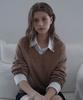 DEHEVE Wool V-Neck Knit [Beige]