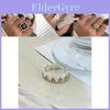 Bague Géométrique Simple Chic en Argent Sterling S925 Design Intemporel pour Accessoires Féminins