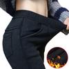 Oversized Women Imitation Denim Leggings Winter Flannel Warm Plus Velvet Super Elastic Pants Plus Size Trouser