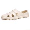 Men's Sandals Light Slip-on Jelly Shoes Slippers Men Breathable Non-Slip Beach Soft Bottom Closed Toe Shoes Water Footwear Flats