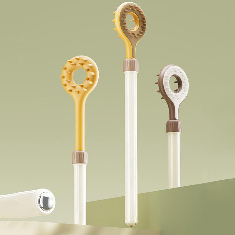 Double Sided Teeth Itchy Scratch Portable Scratcher Magnetic Ball Telescopic Scalable Scratch Back Scratch Tool Point Massage