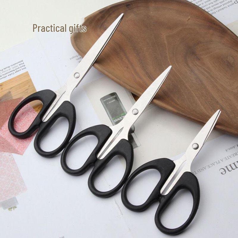 Compact Stainless Steel Scissors for Office, Paper, Bangs, Thread, and Craft Cutting