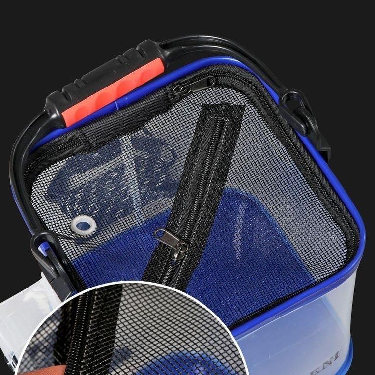 Transparent Folding EVA Fish Keeper Bucket for Camping and Fishing