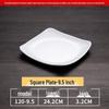 Melamine Square Fast Food Serving Plate
