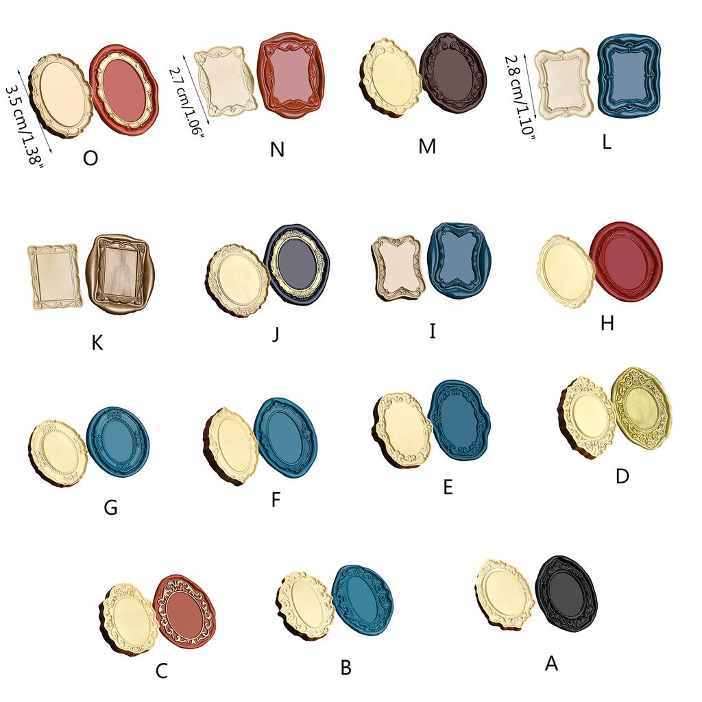 Sealing Wax Stamp Head for Seal Envelope Invitation DIY Scrapbooking Photo Frame Seal Stamp Head Replacement for Cards