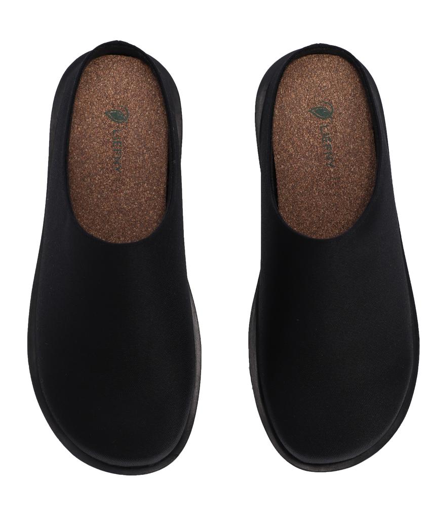 Liefny Fla Mules Hohe Clogs Schwarz (Muplh01)