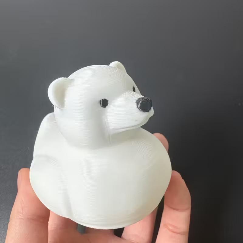 3D Printed Dragon Duck Figurine - Creative Desktop Decoration Toy Ornament