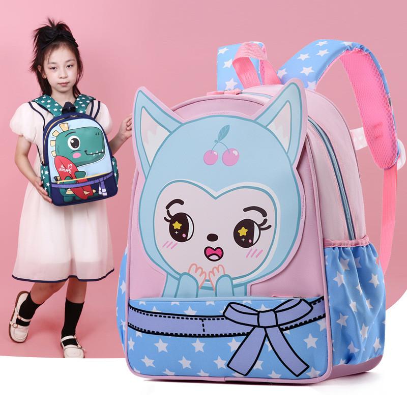 Cartoon Dinosaur Kids Backpack With Breathable Oxford Fabric For Preschool Children