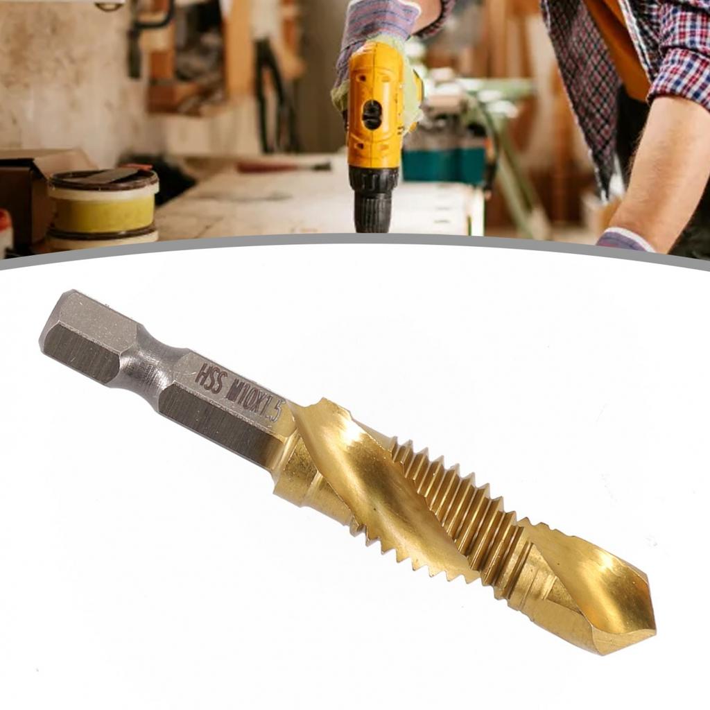 Hex Shank Metric Tap Hole Tapping Chamfering In Titanium