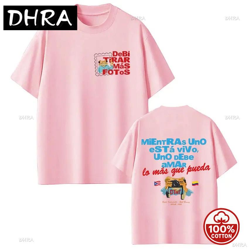 Spanish Inspirational Quote Tshirt Retro Camera Flags Print Casual Loose Soft Oneck Cotton Casual 2026 Summer Tee For Unisex Unisex