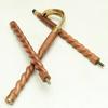 93.98 Cm Serpent Handle Walking Stick Handmade Twisted Wood Cane with Brass Snake Head Custom Gift for Men and Women