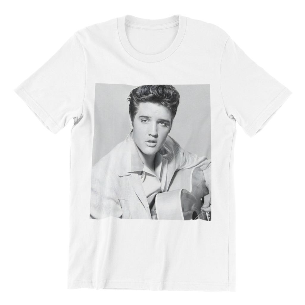 26 Elvis Presley Tričko Elvis Presley Plakát Tričko Rock n Roll Unisex Bavlněné Tričko Unisex Tričko