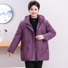 YUZHAOLIN Women's Floral Embroidered Fleece-Lined Winter Padded Jacket