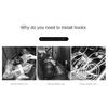 Mini Hook In The Car Center Console Seat Back Camellia, Bear, Multi-functional Storage ABS Data Cable Small Hook Auto