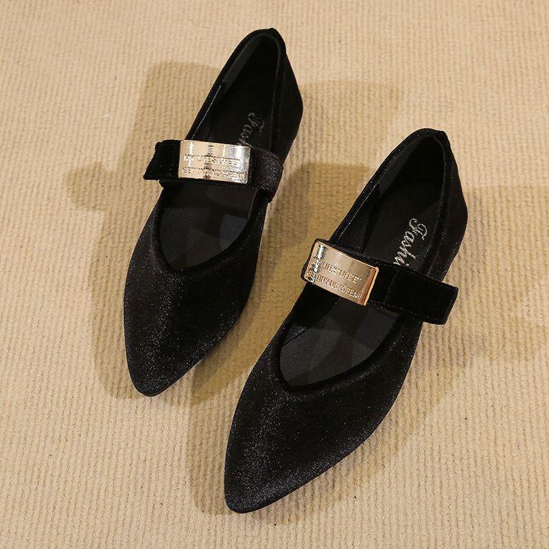 Women's Flat Shoes Pointed Toe Slip-on Purple Ladies Footwear Evening Promotion Y2k High Quality Fashion Chic and Elegant Point