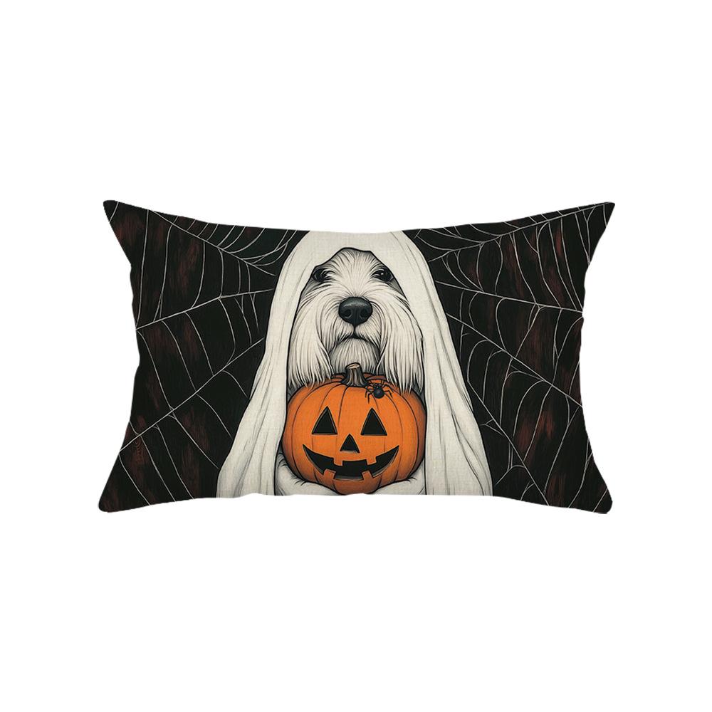 Halloween Waist Pillowcase Festive Atmosphere Decoration Living Room Sofa Cushion Cover Polyester Printed Cushion Cover