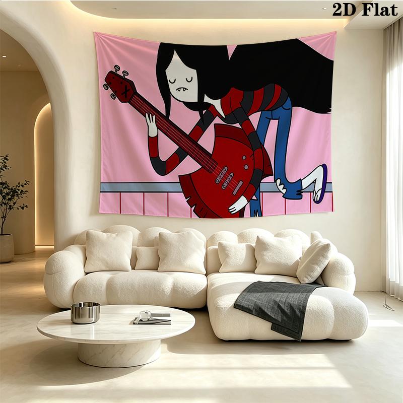 Marceline Wall tapestry, aesthetic printed fabric blanket, suitable for bedroom, living room, and home decor.