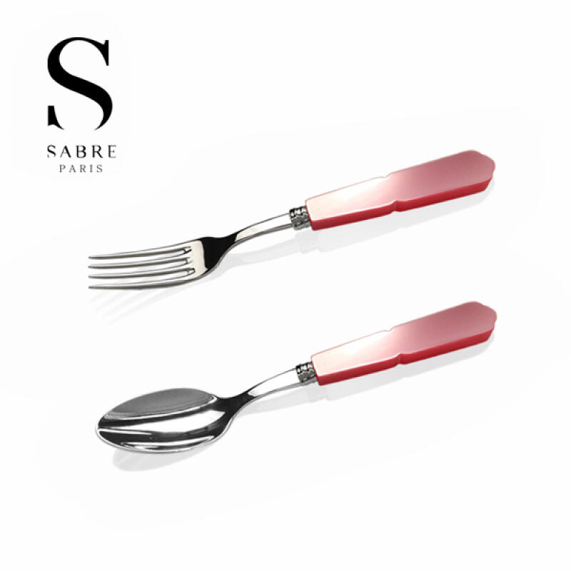 [Sabre Paris] Gustave Cutlery 2-piece set (rose pink)