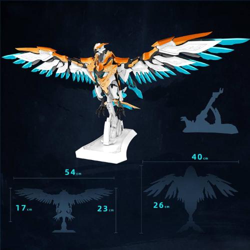HiPlay Ink Mountain and Sea: Mountain and Sea Jing Divine Beast Series, Nine Heavenly Kunpeng MAS-01 Transformable Plastic Assembly Kit, Pre-Colored P