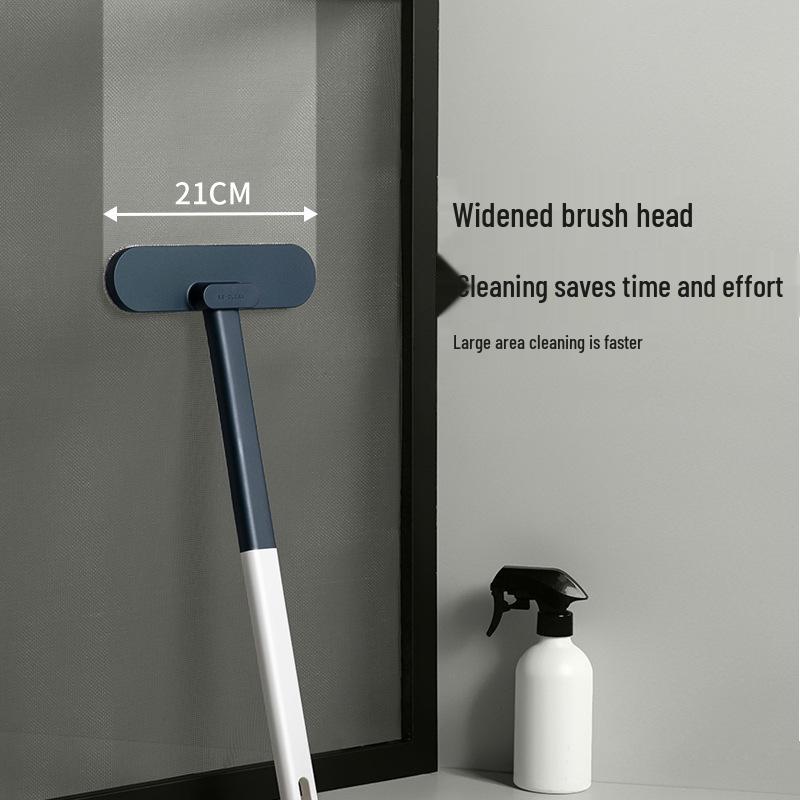 Dual-Use Window Screen Cleaner: Wet/Dry Brush, No-Disassembly, Multi-Functional Cleaning Tool