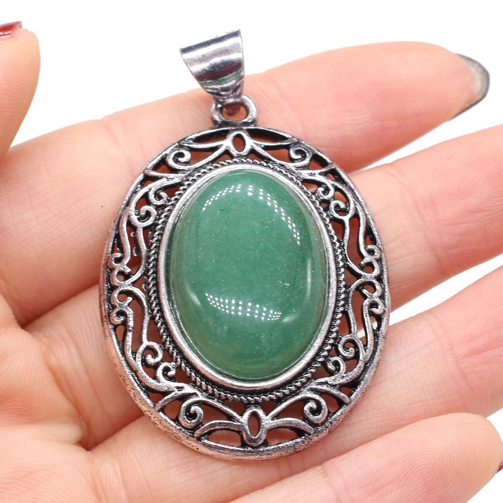 

Кулон из натурального камня в форме яйца, полудрагоценный кружевной кулон для изготовления ювелирных изделий, ожерелье, браслет, аксессуар 33x45mm