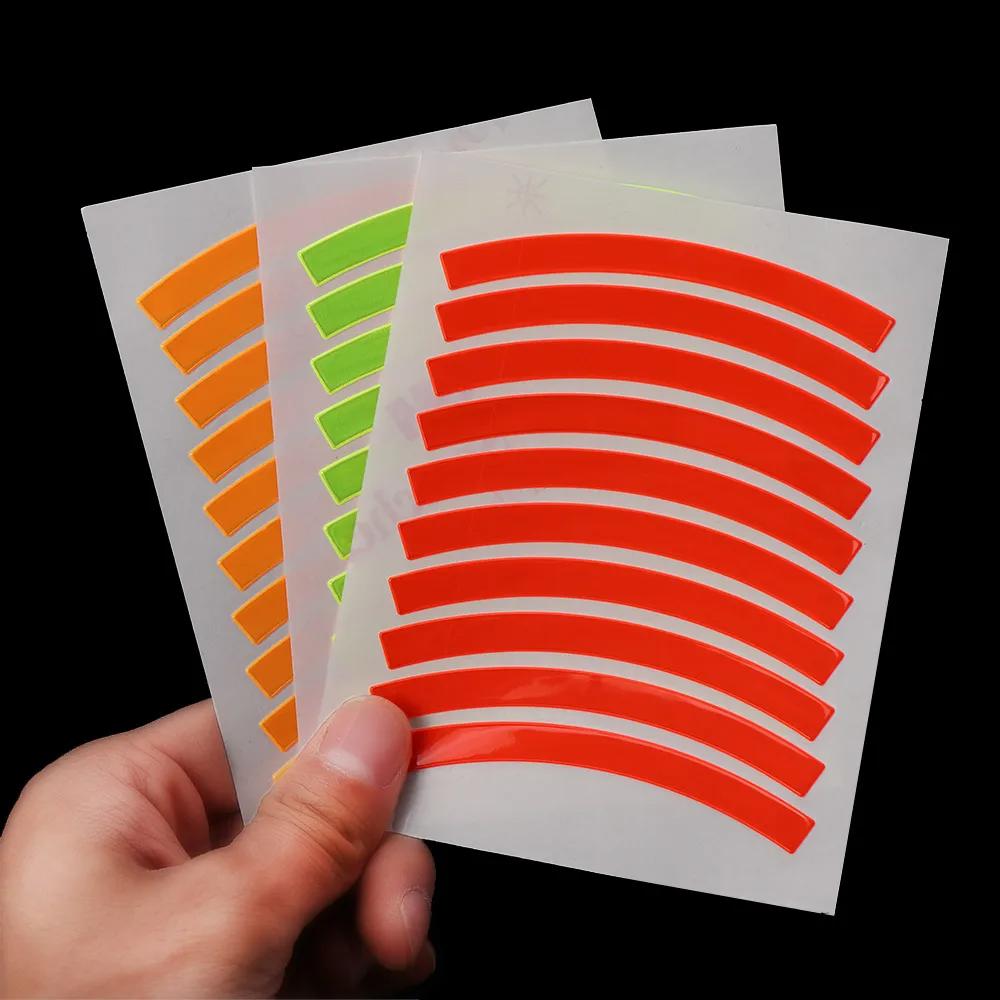 5pcs Kids Bike Wheel Reflective Stickers Bicycle Reflective Tape Strips Balance Bike Accessories
