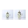 Candy Tea Cans Flower Arrangement Household Sealed Storage Cans Chinese Ceramic Vase with Lid Home Decorations Desktop Ornaments