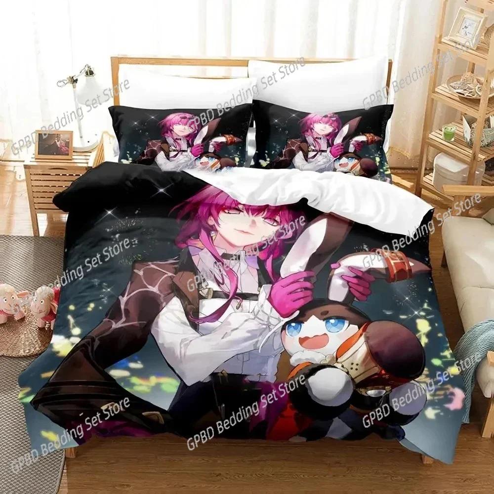 3D Print Anime Game Honkai Star Rail Bedding Set Single Twin Double Queen King Cal King Size Bed Linen Set