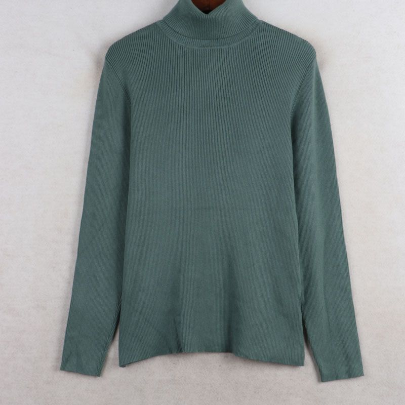 Autumn and Winter New Arrival Export European and American plus Size Women's Clothes Turtleneck Long Sleeves Knitwear Bottoming Sweater Inner Wear