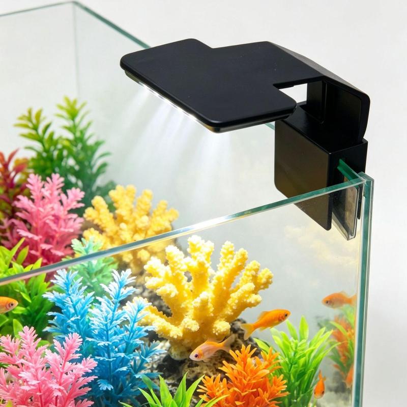 Aquarium LED Grow Light Ultra-thin IP65 Waterproof Dimmable Lamp for Water Grass Plant Planted Freshwater Aquarium