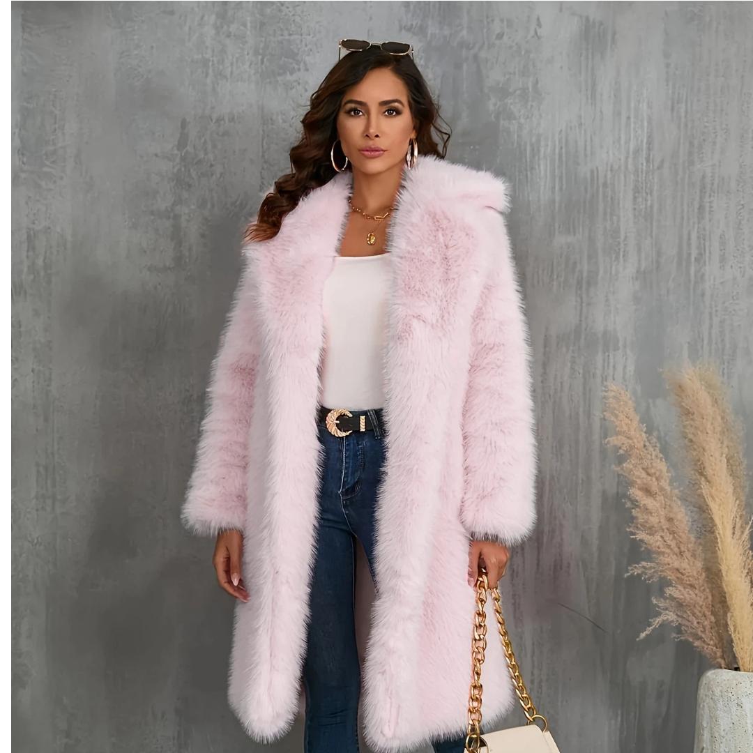 

Fashionable New Women s Faux Fur Coat Thickened Fur Coat Women s Mid To Long Style S