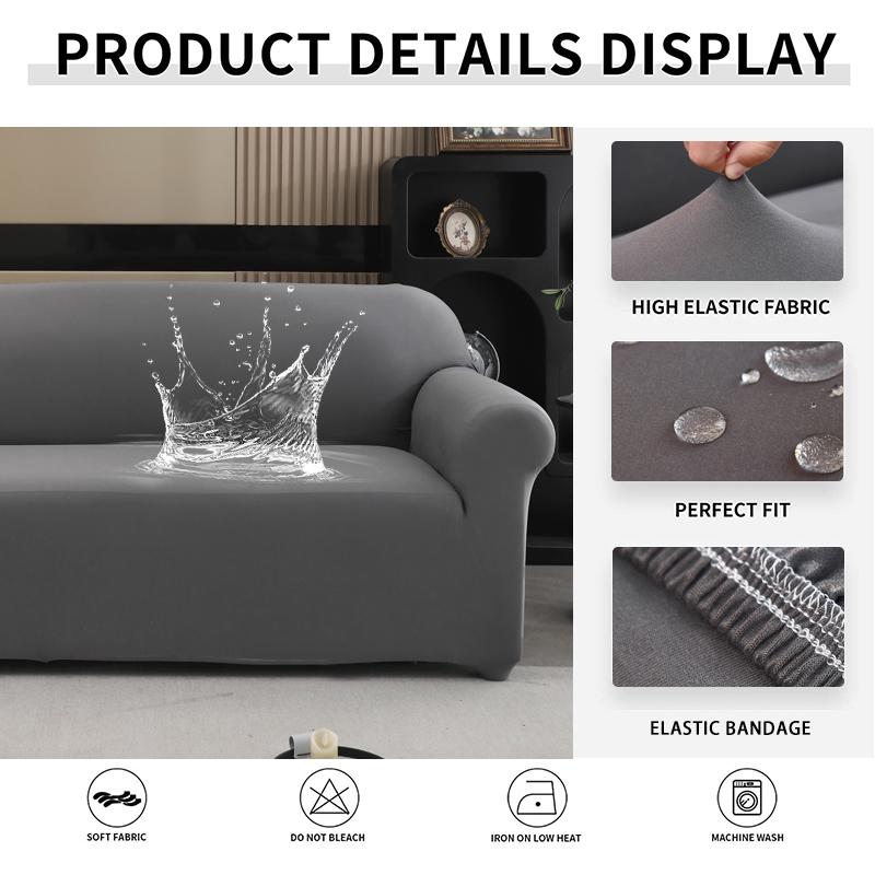 Waterproof Stretch Sofa Slipcover Non-slip Sofa Covers for Living Room Couch Cover Corner Furniture Protector for Kids, Pets