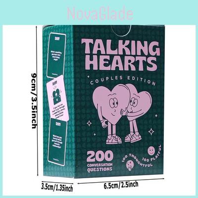 Jeu de cartes papier Cœurs qui parlent Édition Couple Pour les soirées de rendez-vous romantiques