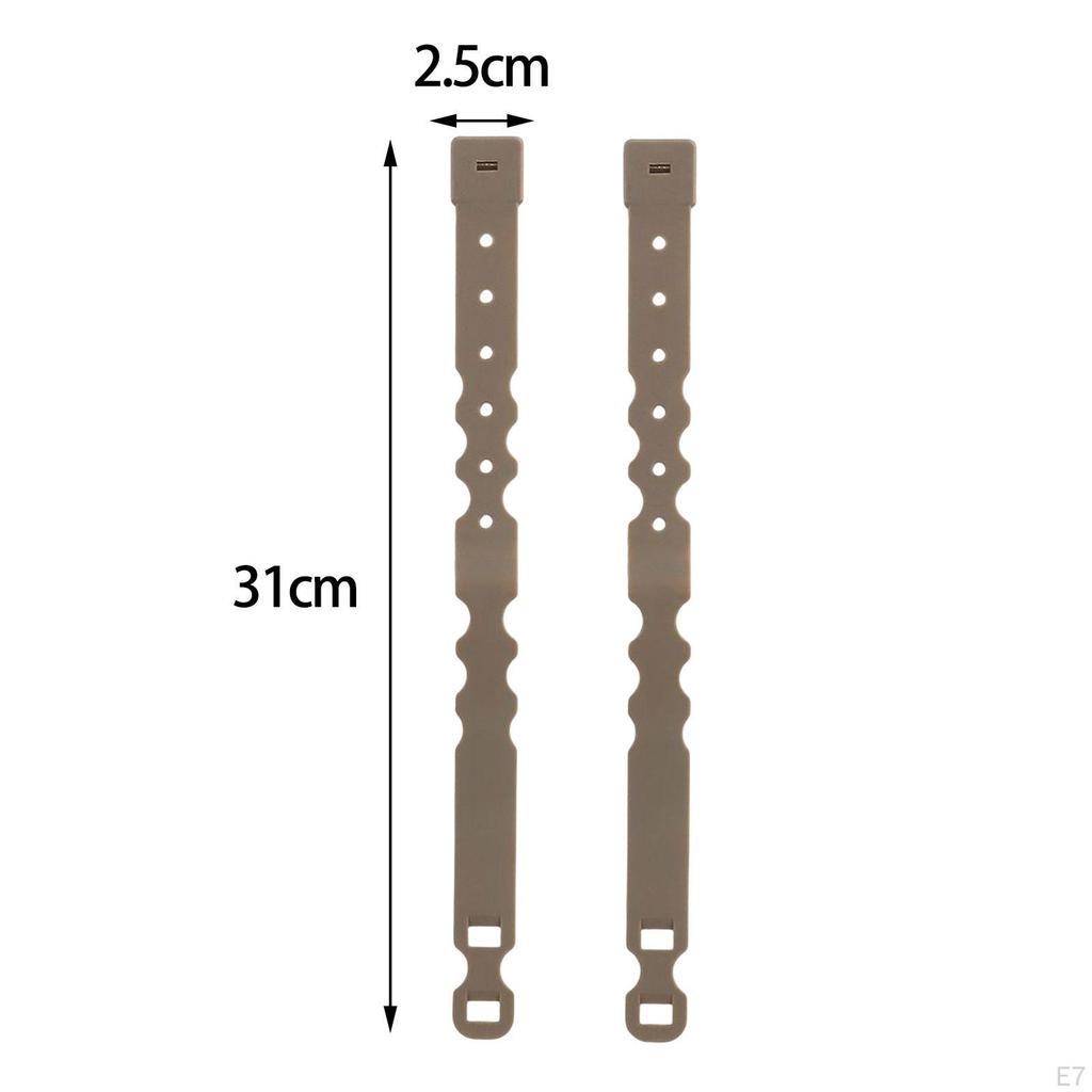 2 Pieces Malice Clips Strap Buckle Flexible for Backpack Pouch Bag Accessory