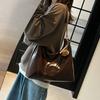 Large-capacity Bag Women's New Simple and Versatile Casual Chain Shoulder Bag Retro Texture Commuter Tote Bag