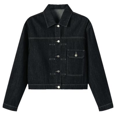 TonLion Women's Loose-Fit Short Denim Jacket