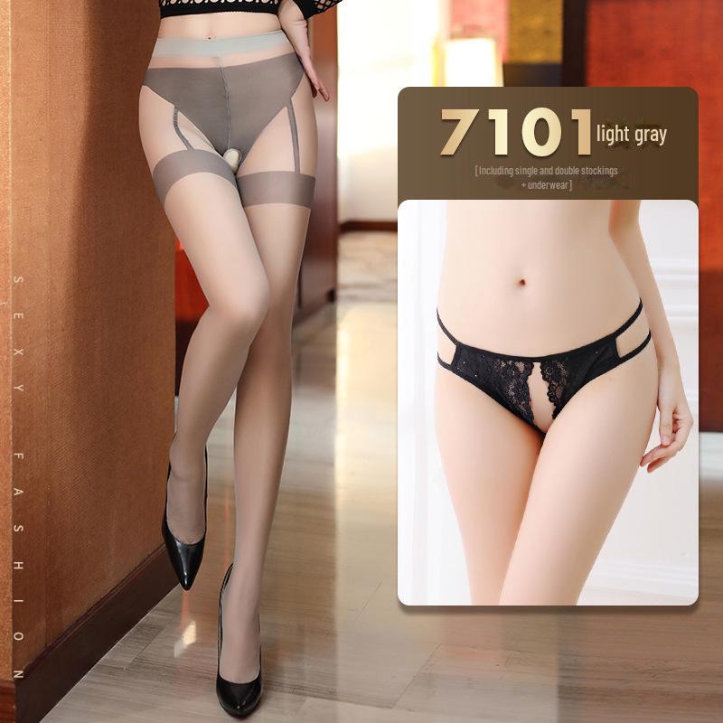 Manyan Sexy Lingerie: Garter One-Piece Sheer Stockings Collection 7096-7115