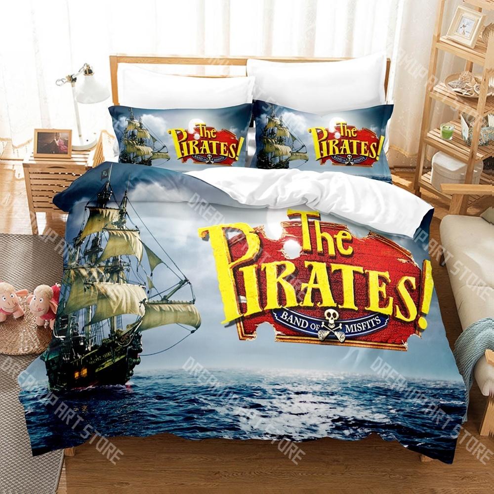 Moda I Pirati! Set Biancheria da Letto Band of Misfits Singolo Gemello Matrimoniale Queen King Size Set Letto Camera da Letto Bambini Set Copripiumino