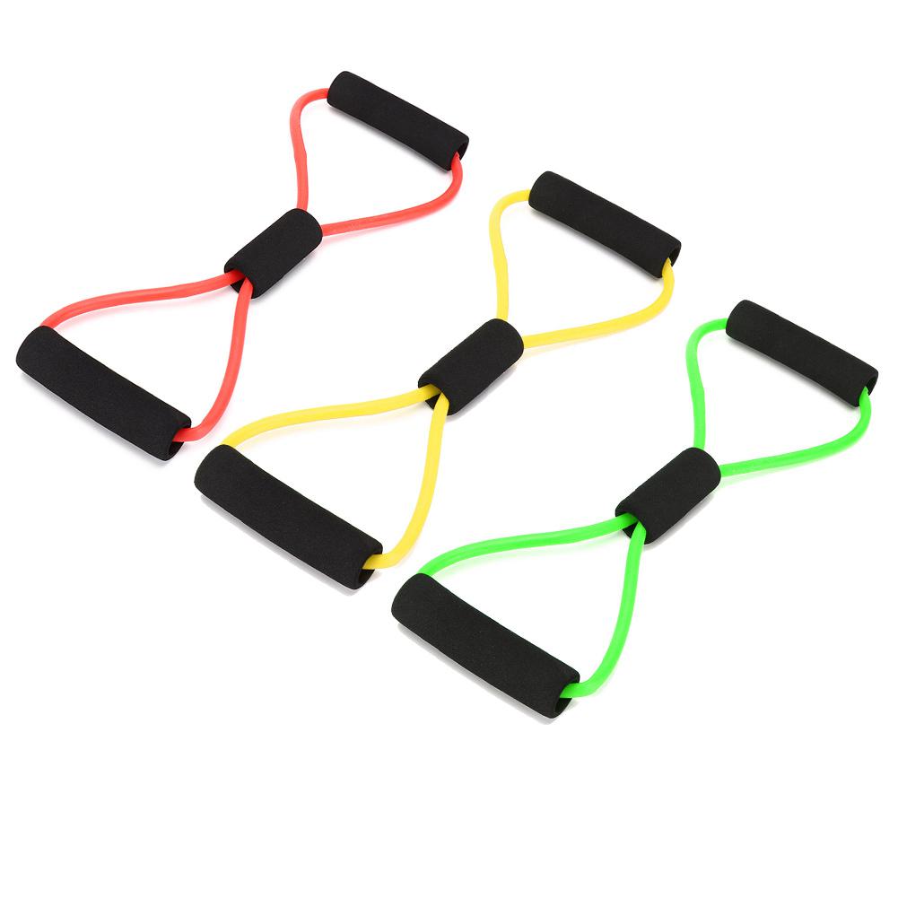 8 Shaped Elastic Fitness Pulling Rope Chest Expander Yoga Body Slimming Tension Band