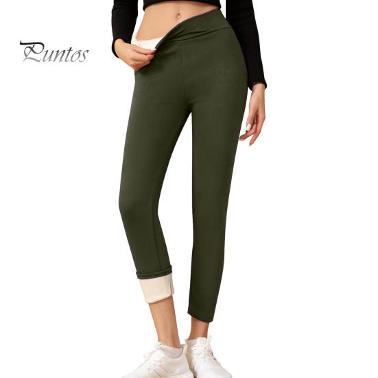 

Зимние леггинсы с флисовой подкладкой, женские термоколготки, однотонные, очень толстые леггинсы с флисовой подкладкой, повседневная одежда S армия зеленый