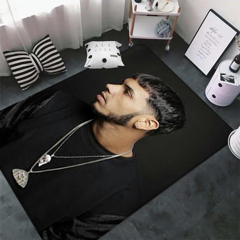 Mode Modern Rapper Patroon Tapijt voor Slaapkamer Woonkamer Bank Computerstoel Gebied Zacht Kleed Vloermatten Badkamer Antislipmat