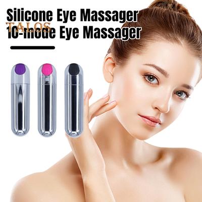 Electric Eye Massager 10 Modes Adjustable USB Rechargeable Waterproof Portable Mini Vibration Pen Multi-functional Quiet Eye Body Massage Device